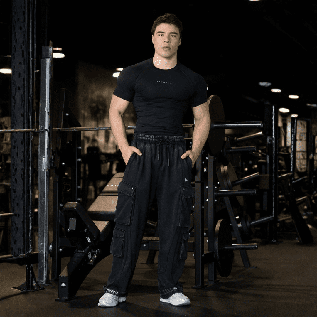XX STRAP SWEATS BLACK WASH