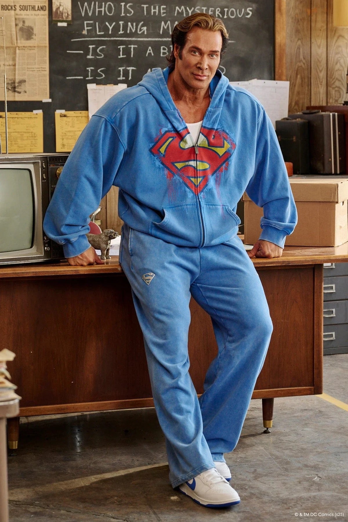 SUPERMAN SWEATS - BLUE WASH