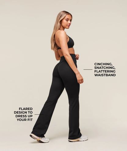 EVERYDAY REGULAR FLARED LEGGINGS BLACK