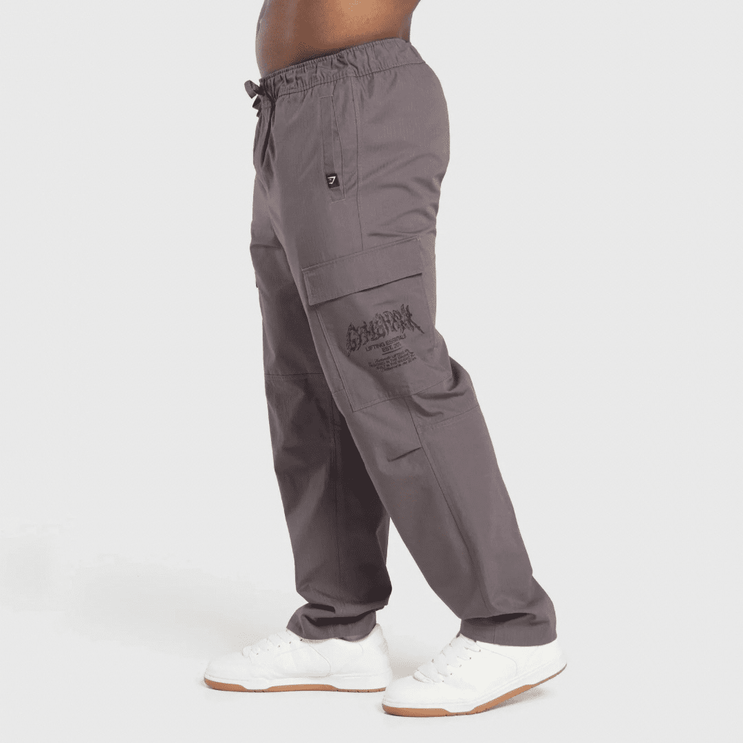 METAL LIFTING CARGO PANTS BRUSHED PURPLE