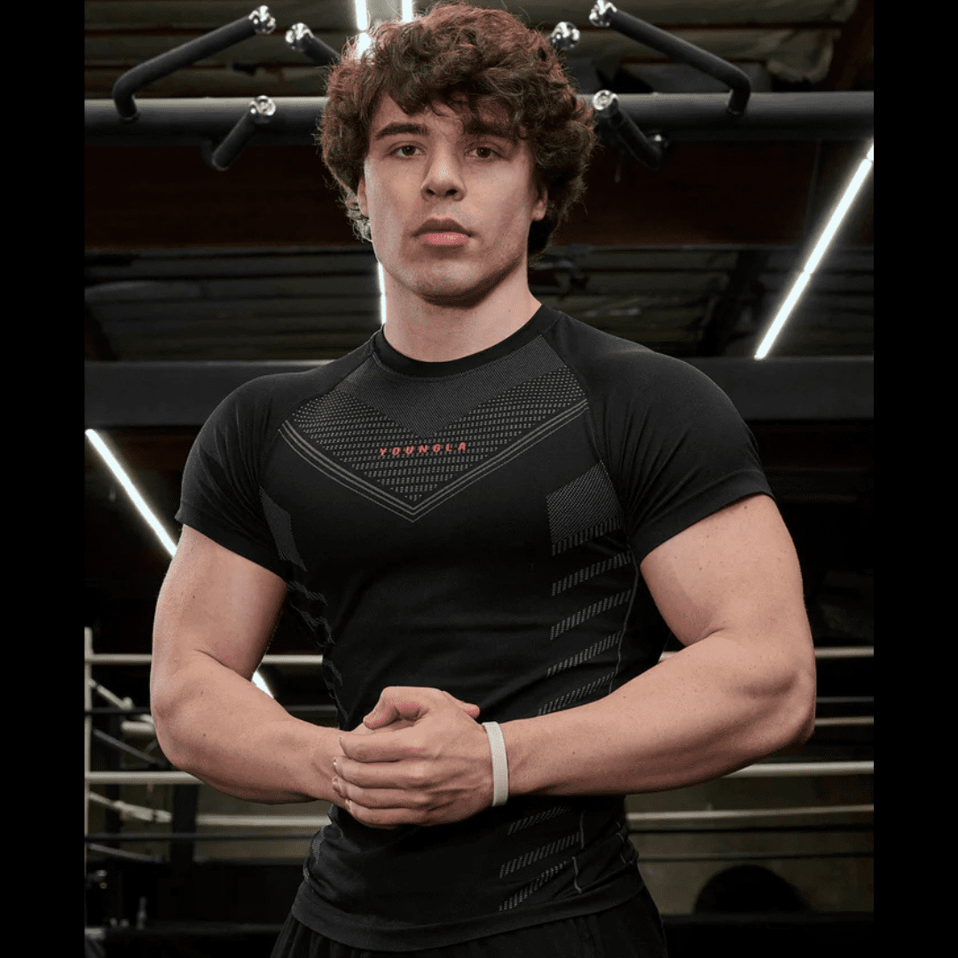 SUPERHERO COMPRESSION TEES BLACK