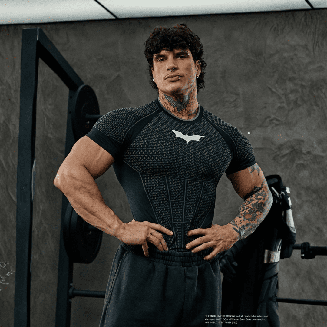 BATMAN COMPRESSION TEES BLACK