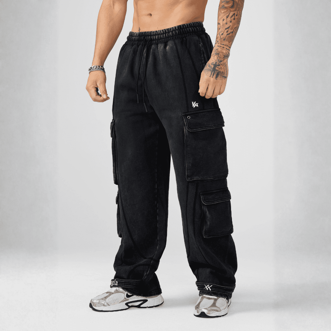 XX STRAP SWEATS BLACK WASH