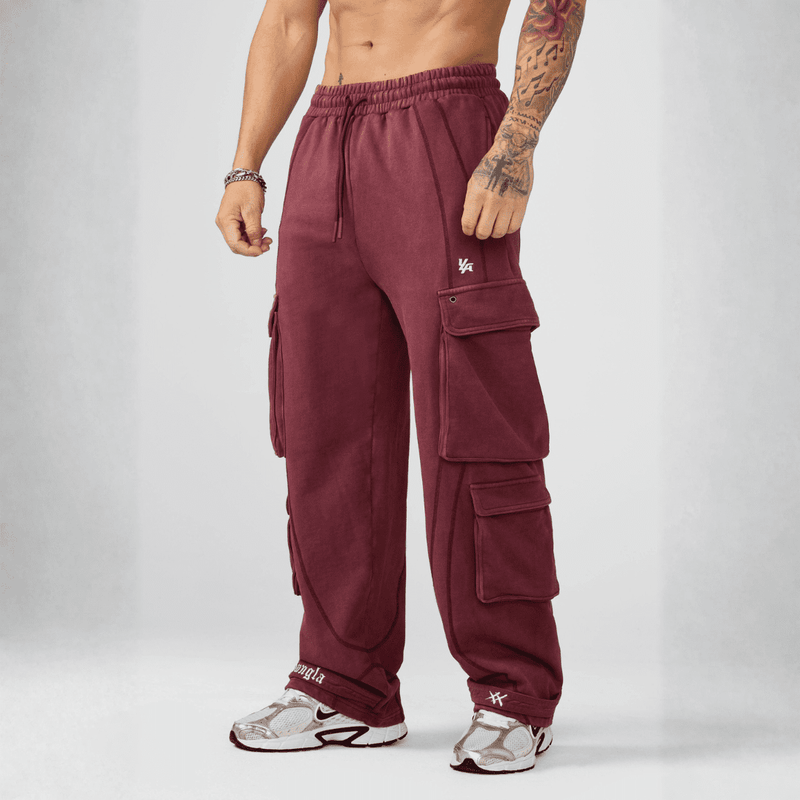 XX STRAP SWEATS BURGUNDY