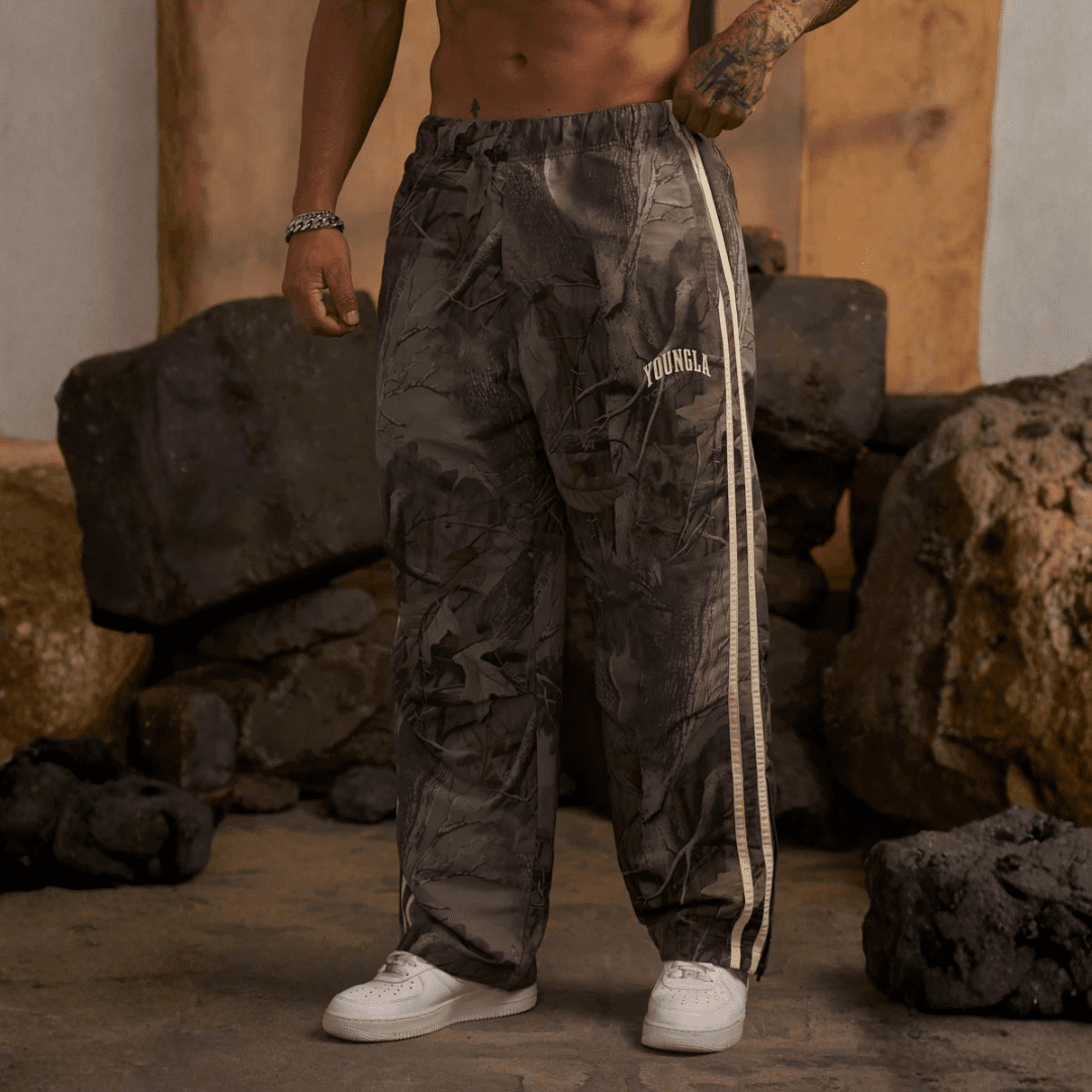 CAMO FLAGSHIP TRACK PANTS BEIGE TREE