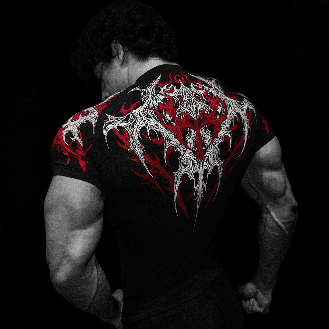 VOID TECH™ INFERNAL SHORT SLEEVE COMPRESSION [HEAVENLY RED]
