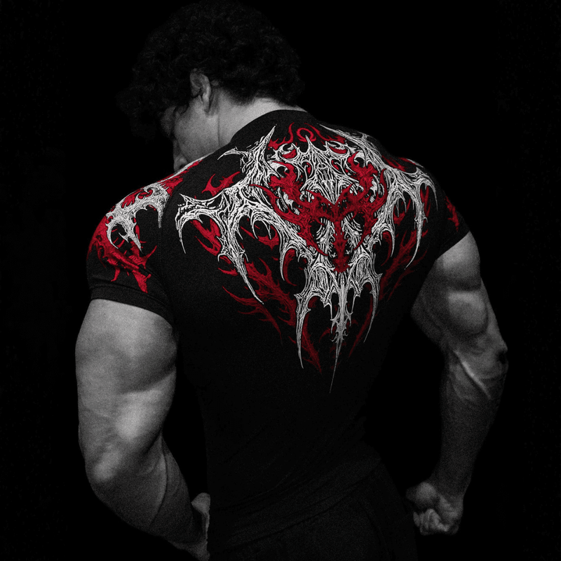 VOID TECH™ INFERNAL SHORT SLEEVE COMPRESSION [HEAVENLY RED]