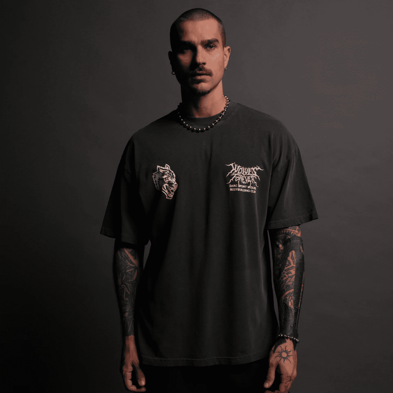 SSDD V2 "PREMIUM" OVERSIZED TEE IN WOLF GRAY
