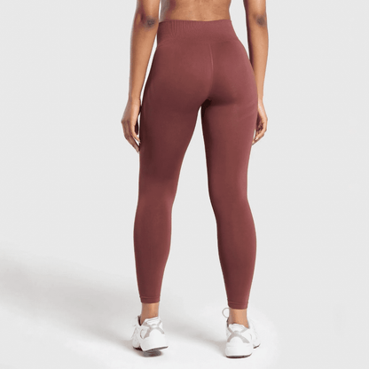 EVERYDAY SEAMLESS LEGGINGS BURGUNDY