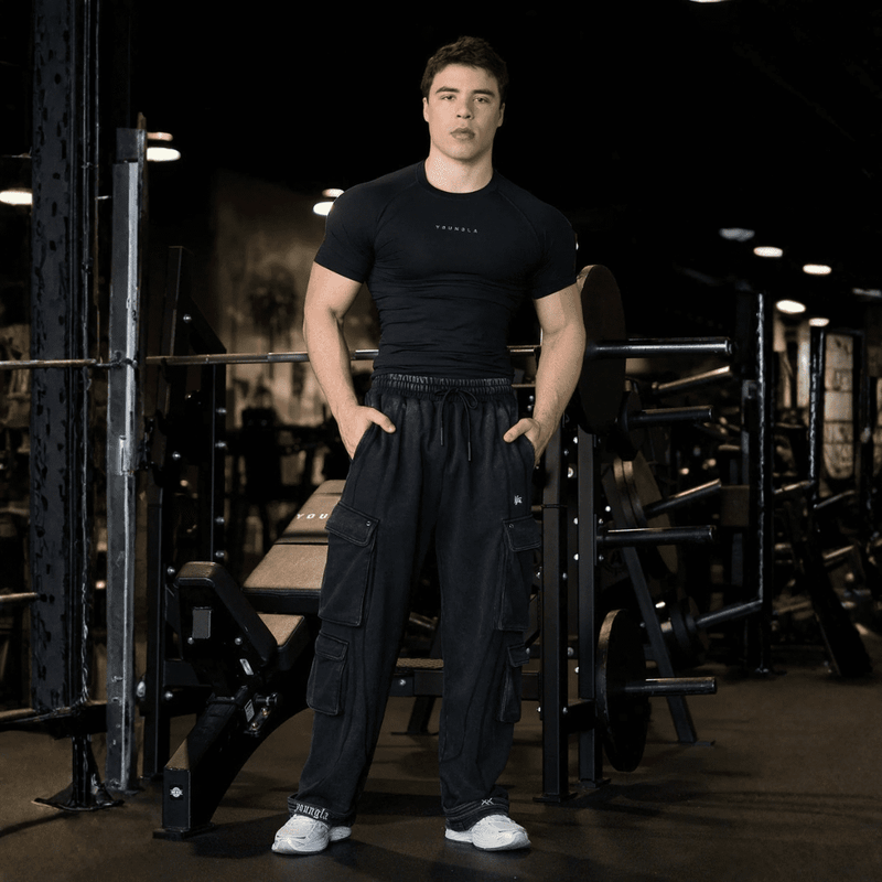 XX STRAP SWEATS BLACK WASH