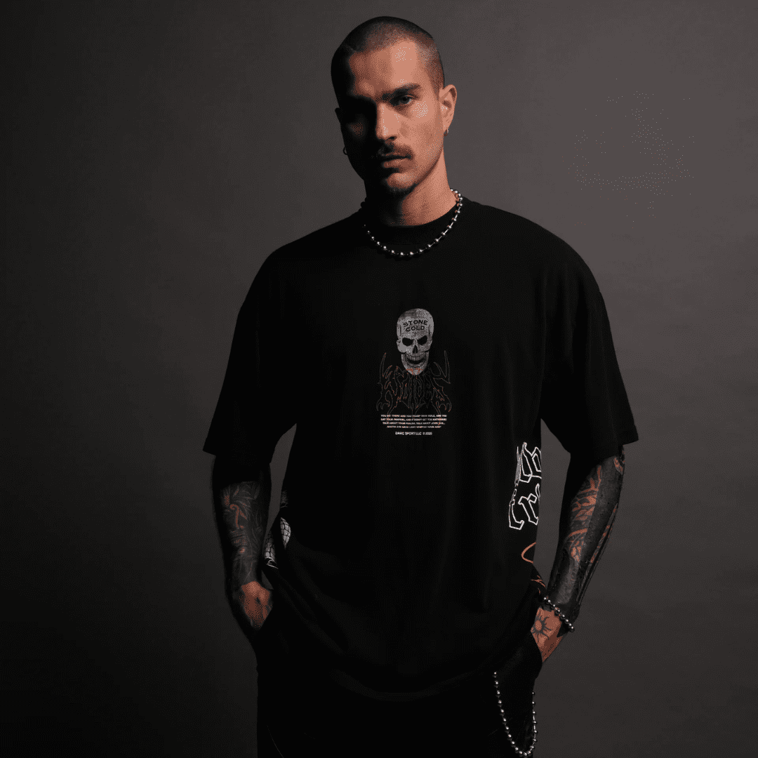 AUSTIN 3:16 "PREMIUM" OVERSIZED TEE IN BLACK