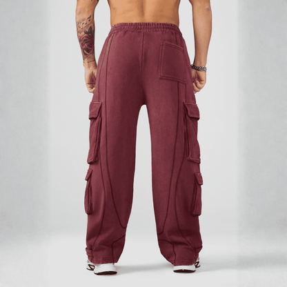 XX STRAP SWEATS BURGUNDY