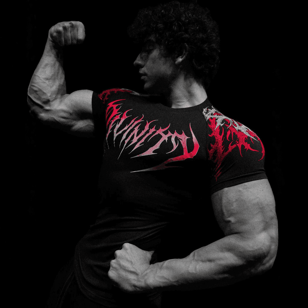 VOID TECH™ INFERNAL SHORT SLEEVE COMPRESSION [HEAVENLY RED]