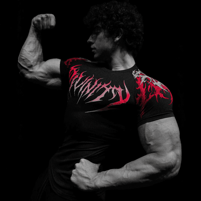 VOID TECH™ INFERNAL SHORT SLEEVE COMPRESSION [HEAVENLY RED]