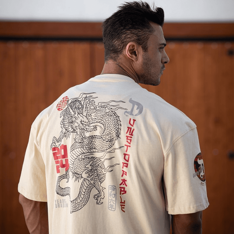 BE A DRAGON OVERSIZED T-SHIRT CREAM
