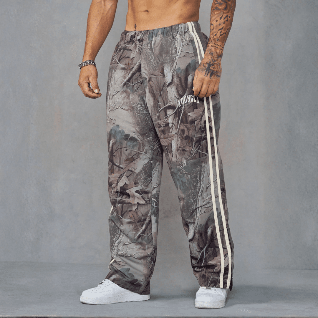 CAMO FLAGSHIP TRACK PANTS BEIGE TREE
