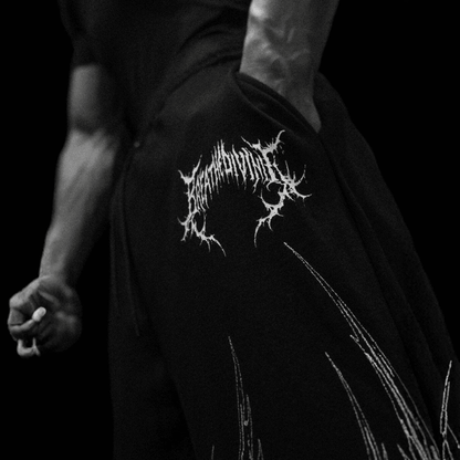SHADOWFLAME UNCUFFED SWEATPANTS [VOID BLACK]