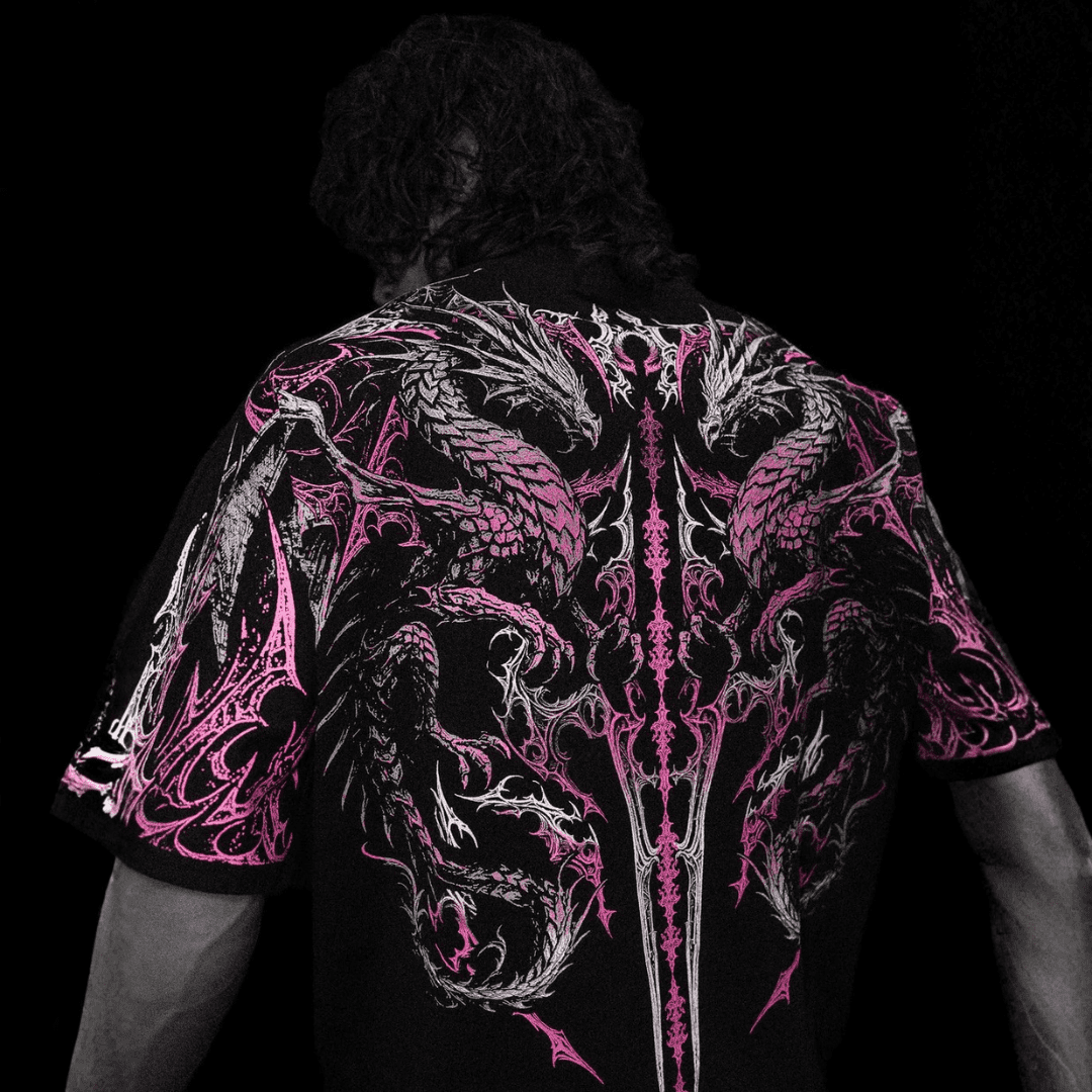 DRAGON BLADE OVERSIZED T-SHIRT [BLOSSOM PINK]