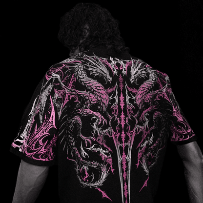DRAGON BLADE OVERSIZED T-SHIRT [BLOSSOM PINK]