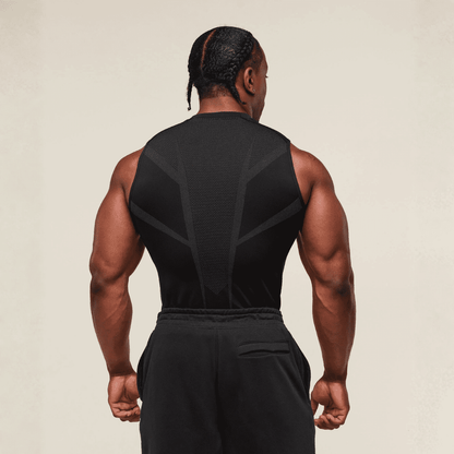 GYMSHARK ONYX 5.0 TANK - BLACK/ONYX GREY