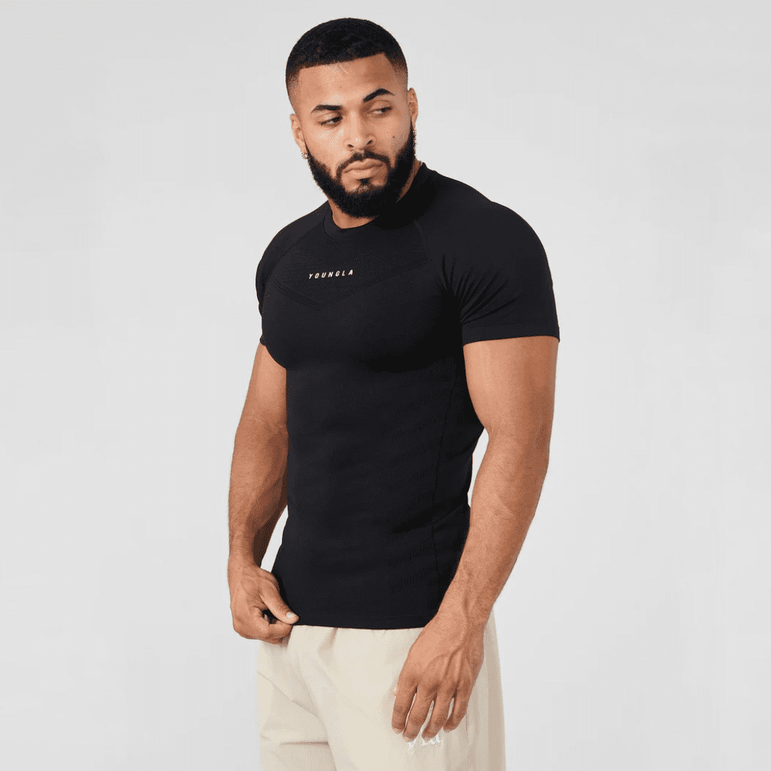 SUPERVILLAIN COMPRESSION TEES BLACK