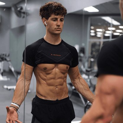 SUPERHERO COMPRESSION TEES BLACK