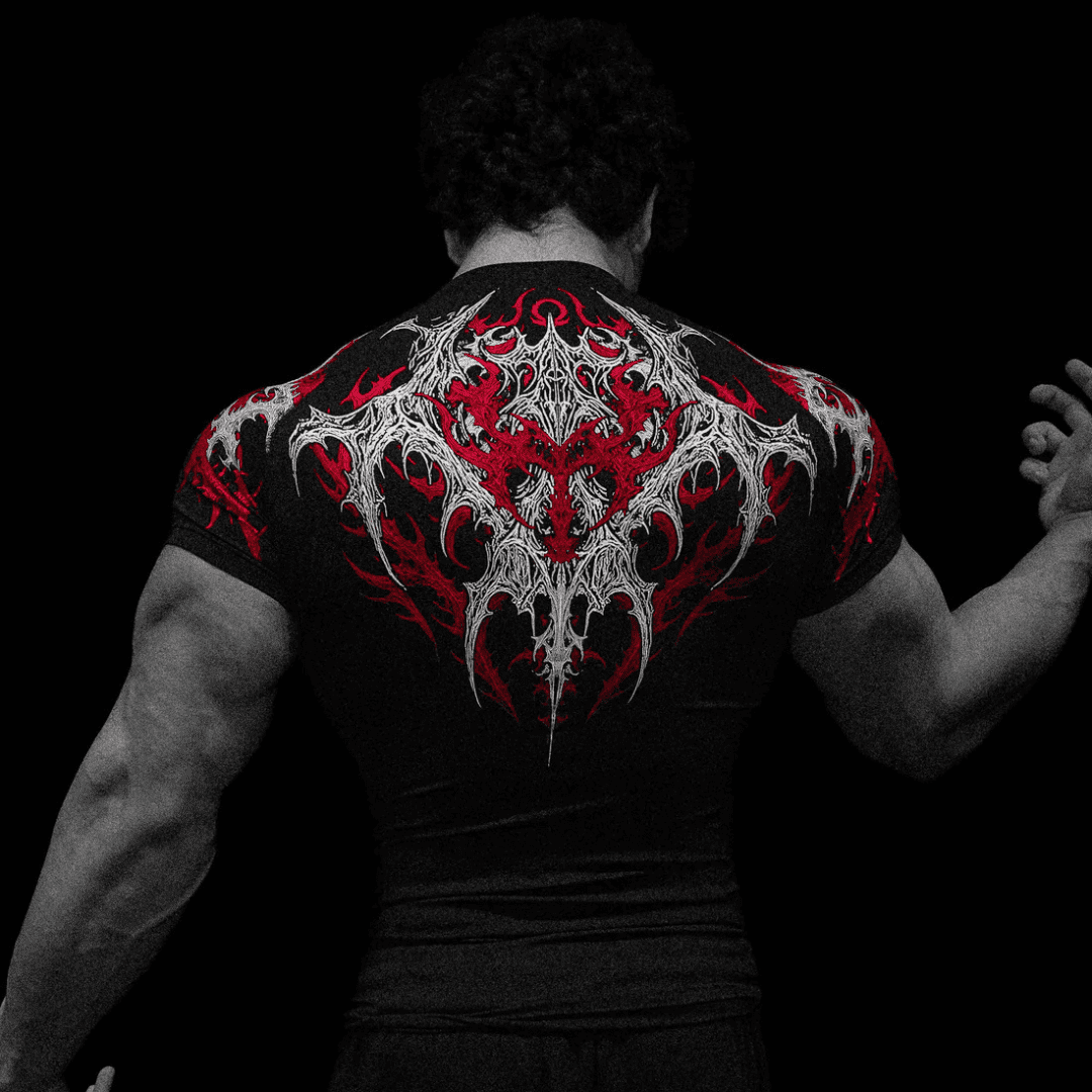 VOID TECH™ INFERNAL SHORT SLEEVE COMPRESSION [HEAVENLY RED]