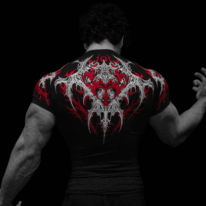 VOID TECH™ INFERNAL SHORT SLEEVE COMPRESSION [HEAVENLY RED]
