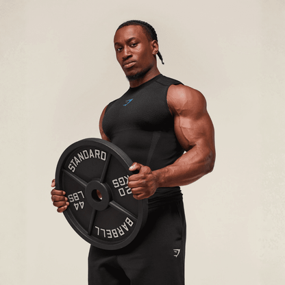 GYMSHARK ONYX 5.0 TANK - BLACK/ONYX GREY