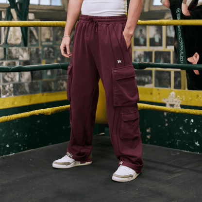 XX STRAP SWEATS BURGUNDY