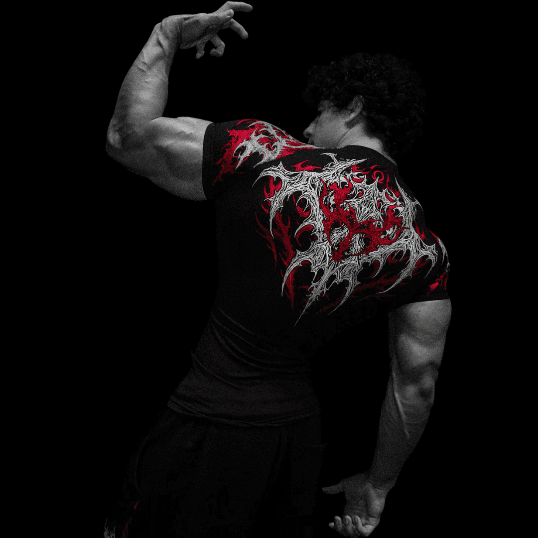 VOID TECH™ INFERNAL SHORT SLEEVE COMPRESSION [HEAVENLY RED]