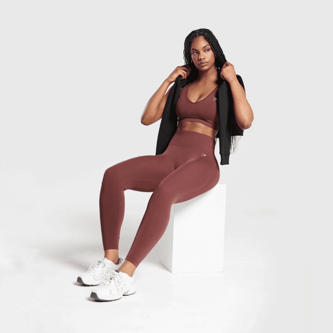 EVERYDAY SEAMLESS LEGGINGS BURGUNDY
