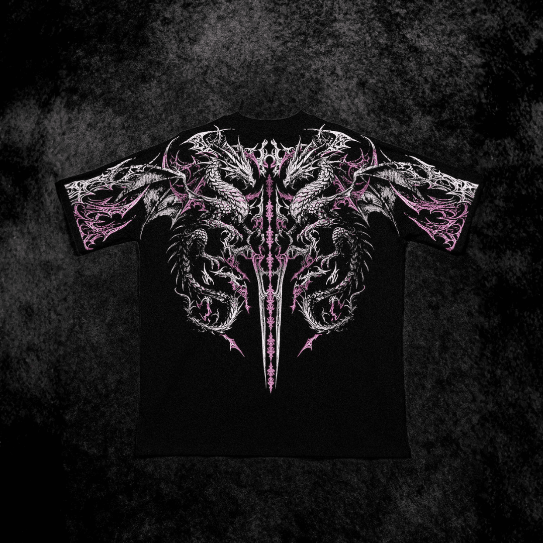 DRAGON BLADE OVERSIZED T-SHIRT [BLOSSOM PINK]