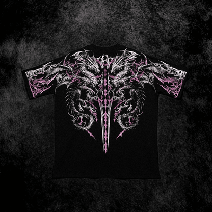 DRAGON BLADE OVERSIZED T-SHIRT [BLOSSOM PINK]
