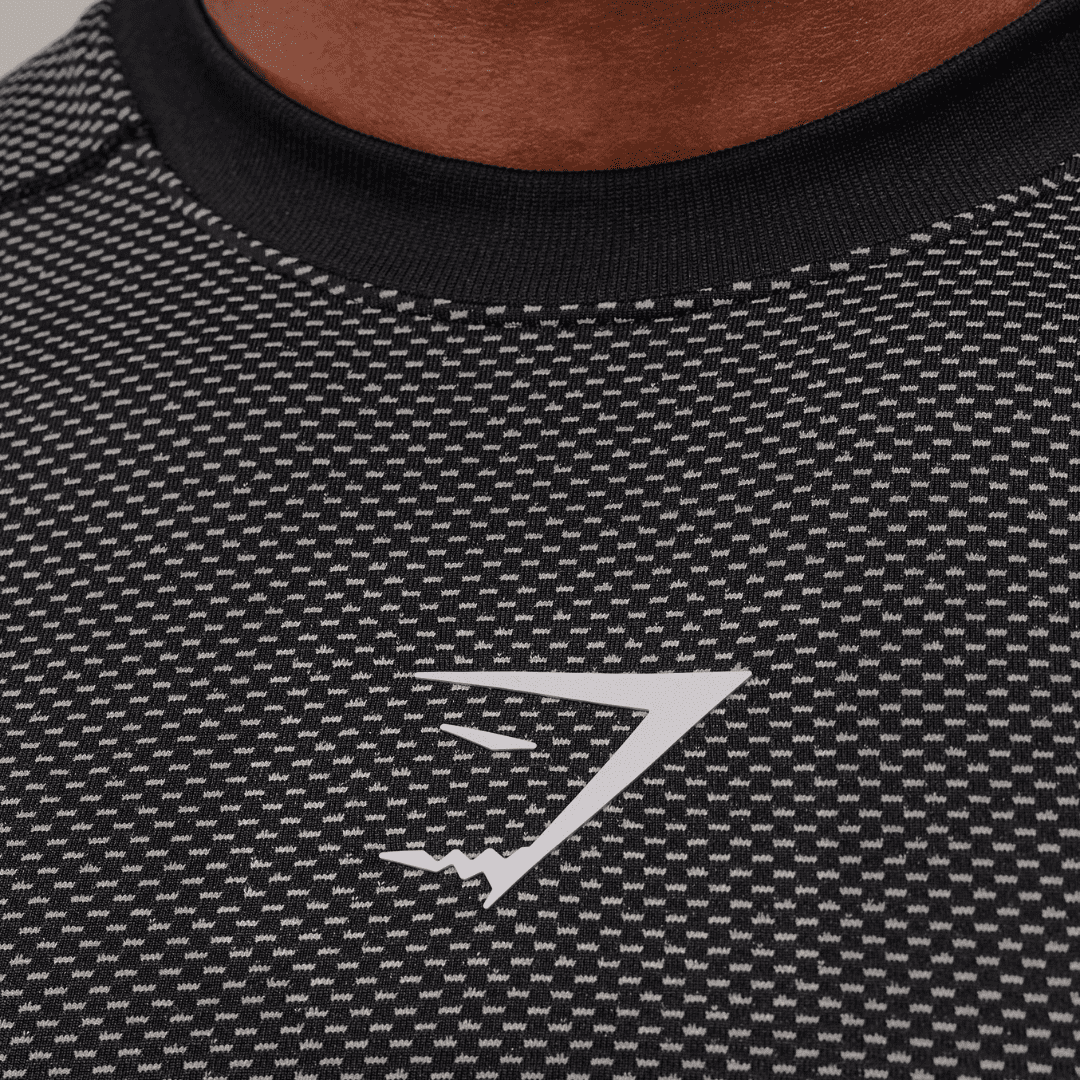 GYMSHARK ONYX 5.0 TANK - BLACK/LIGHT GREY