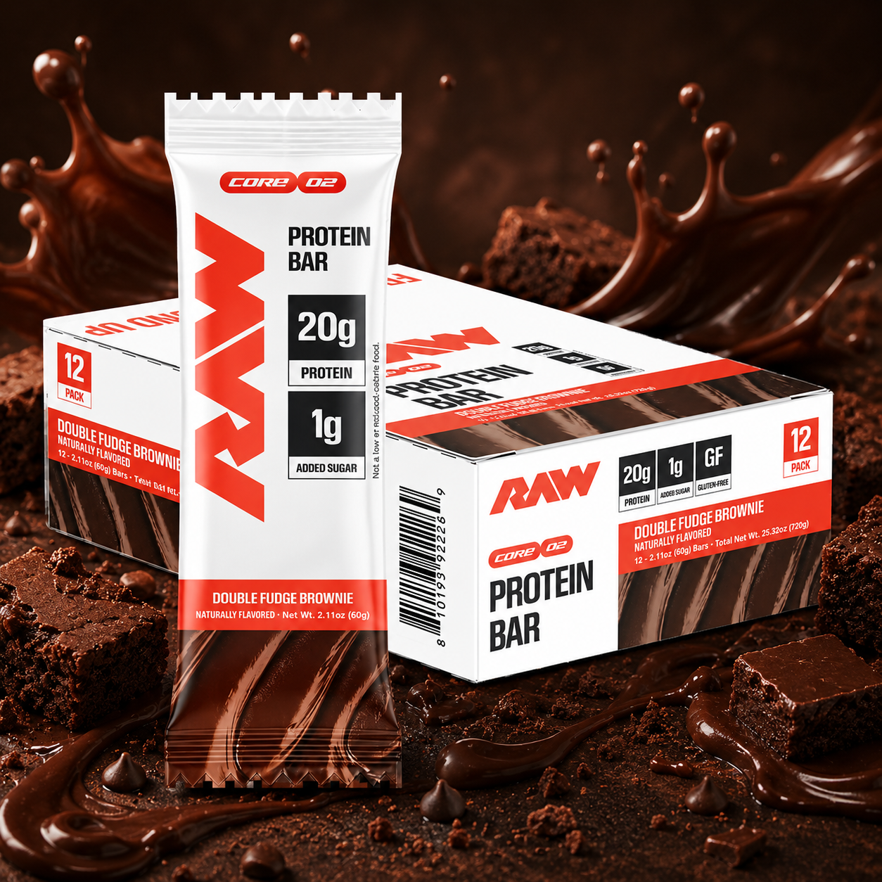 PROTEIN BARS DOUBLE FUDGE BROWNIE