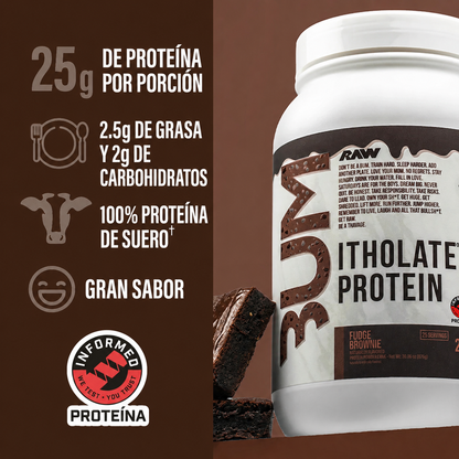 BUM ITHOLATE PROTEIN - FUDGE BROWNIE (INCLUYE 2 PROTEIN BARS)