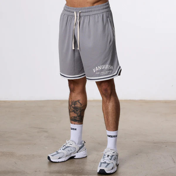 VANQUISH BETTER THAN YESTERDAY SHORTS GREY