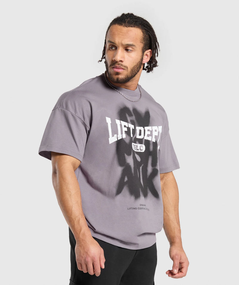 LIFTING DEPT GRAFFITI T-SHIRT ROG PURPLE