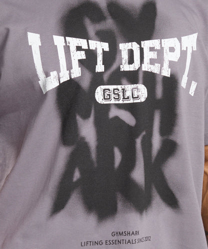 LIFTING DEPT GRAFFITI T-SHIRT ROG PURPLE