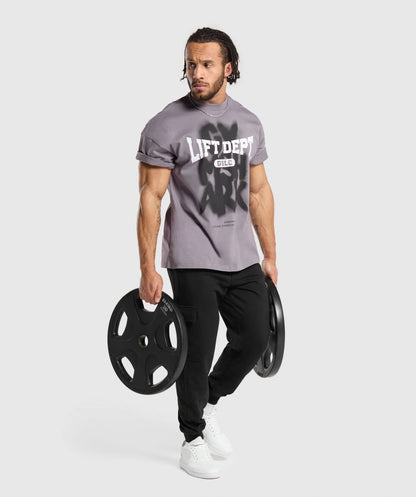 LIFTING DEPT GRAFFITI T-SHIRT ROG PURPLE
