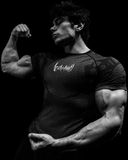 DOOM TECH™ ARMORED SHORTSLEEVE COMPRESSION [VOID BLACK]