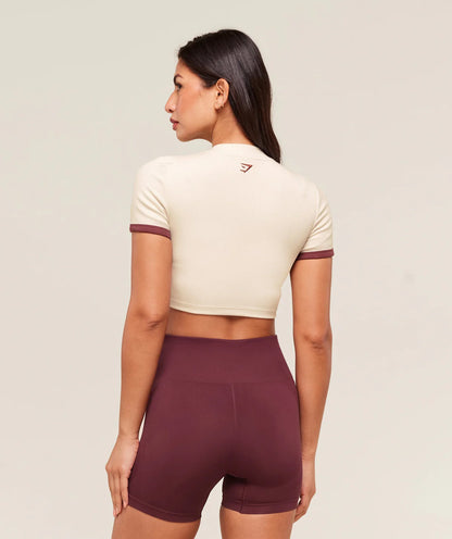 RIBBED COTTON CROP TOP