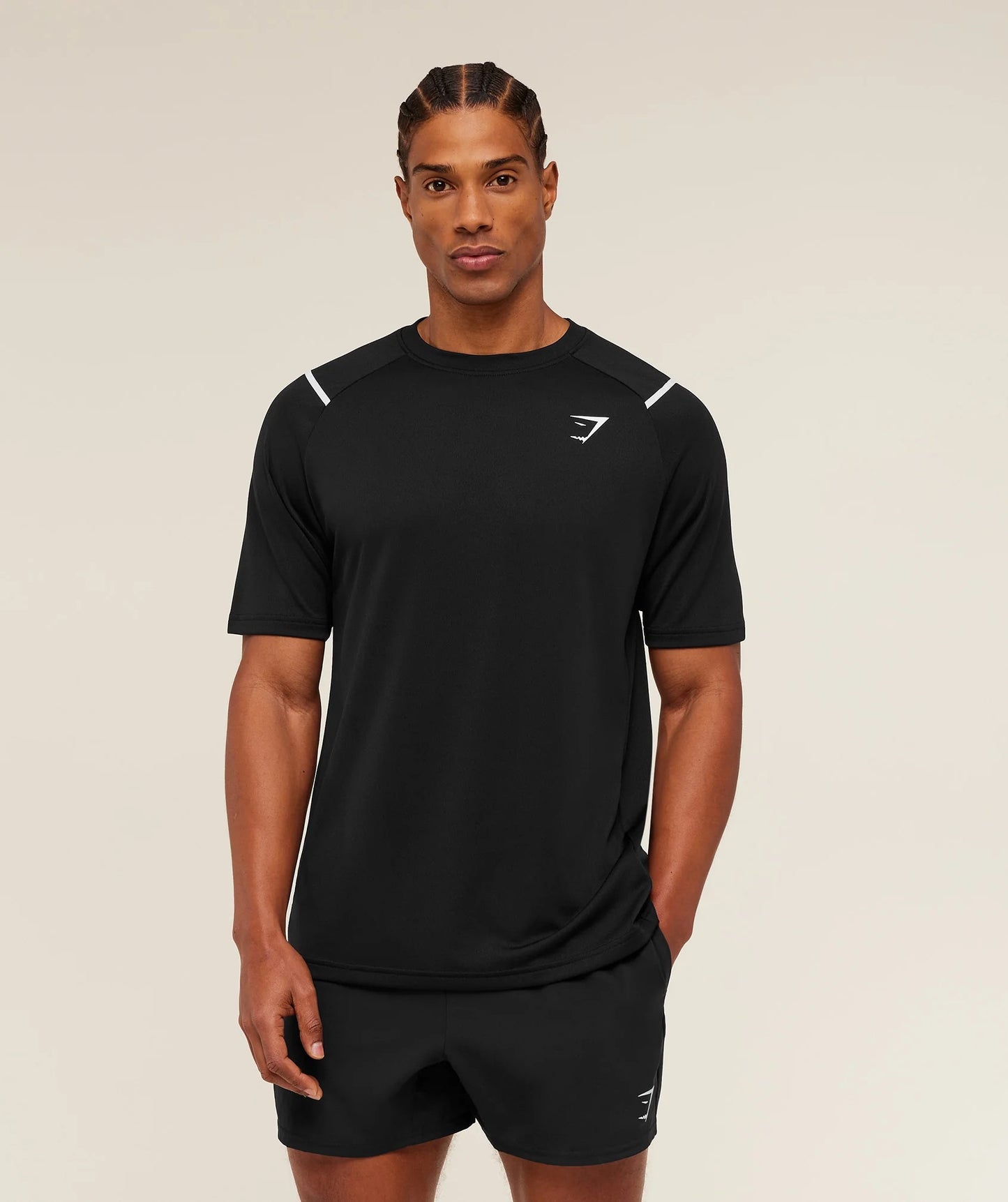 ARRIVAL CONTRAST T-SHIRT BLACK
