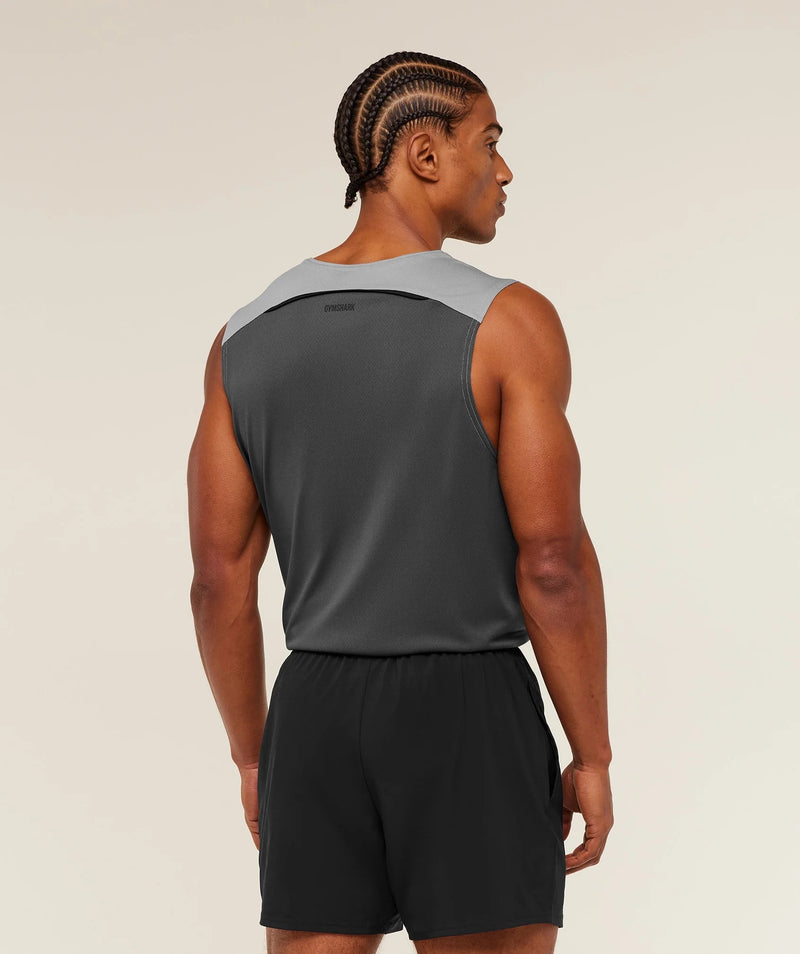 ARRIVAL CONTRAST TANK SMOKEY GREY / ONYX GREY