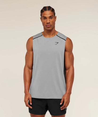 ARRIVAL CONTRAST TANK SMOKEY GREY / ONYX GREY