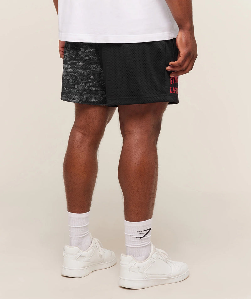 LIFTING MESH 5" SHORTS ASH GREY