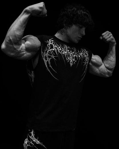 HEAVEN'S GATE CUT-OFF TEE [VOID BLACK]