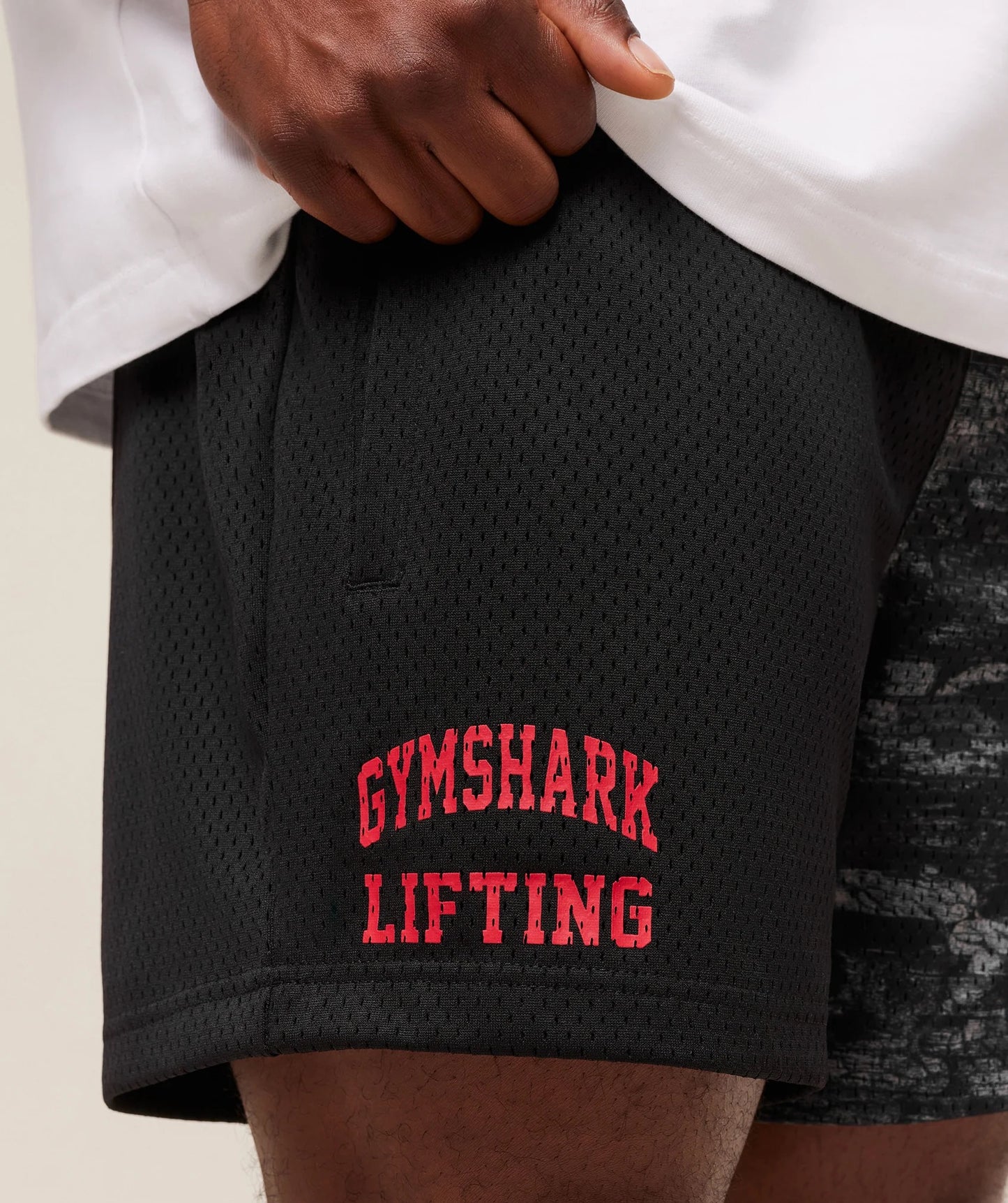 LIFTING MESH 5" SHORTS ASH GREY