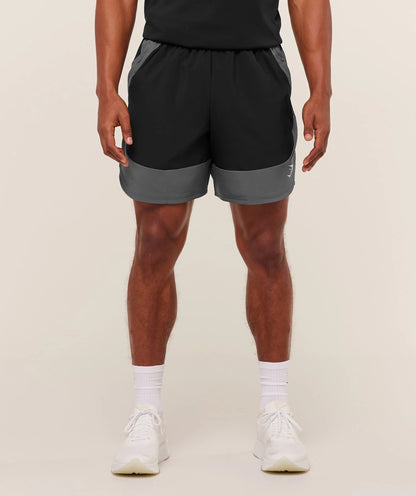 SPORT 25 BLOCK 7" SHORTS BLACK/DARK GREY